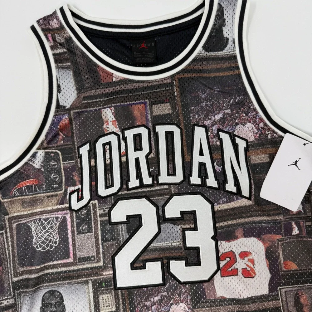 Jordan 23 Graphic Jersey Youth XL Smoke Gray Basketball Michael Jordan Retro NEW